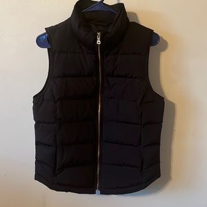 Talbots black puffer vest size small